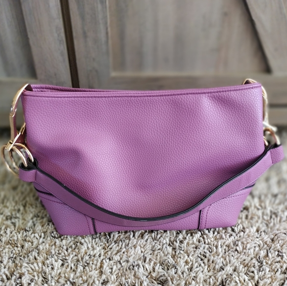 Dasein Women’s Vegan Leather Lavender Hobo Shoulder Purse Satchel NWOT - Picture 5 of 14